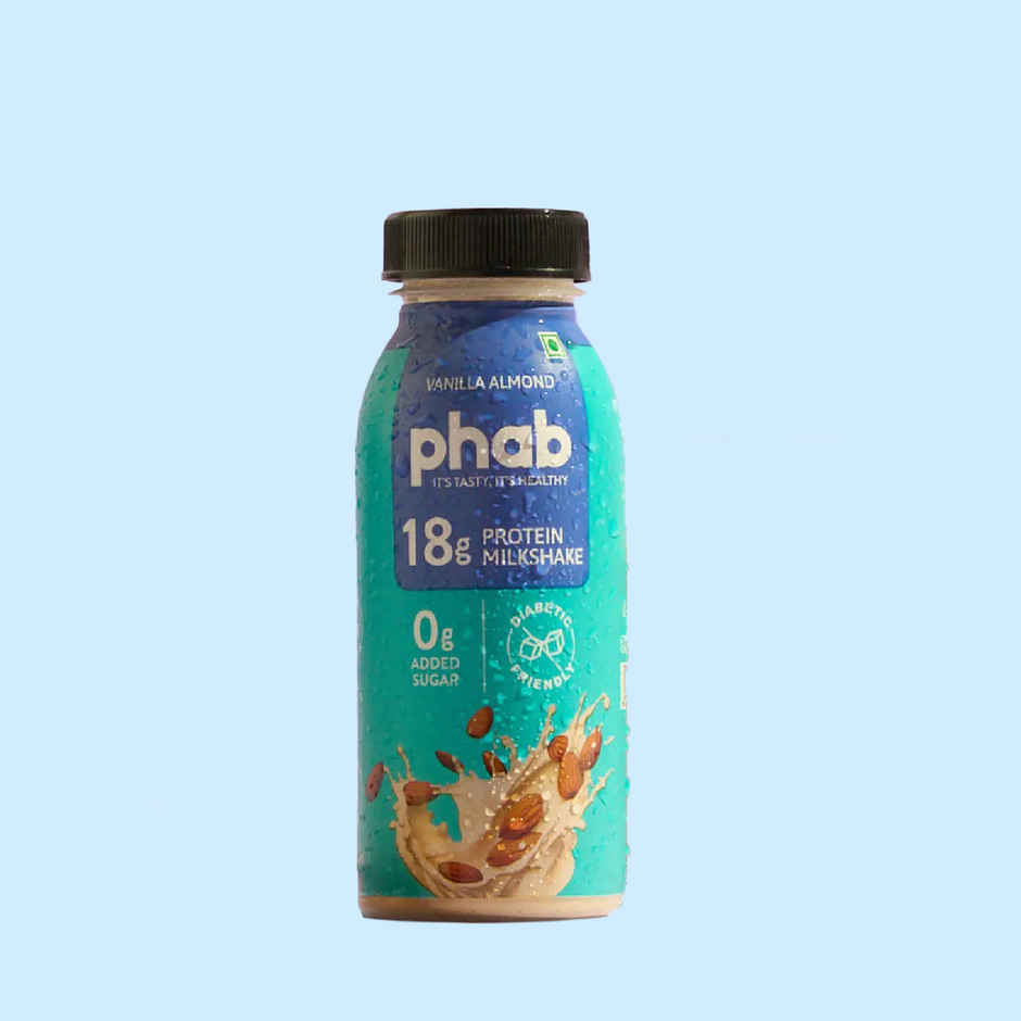 Phab Vanilla & Almond Milkshake 18g Protein Milkshake