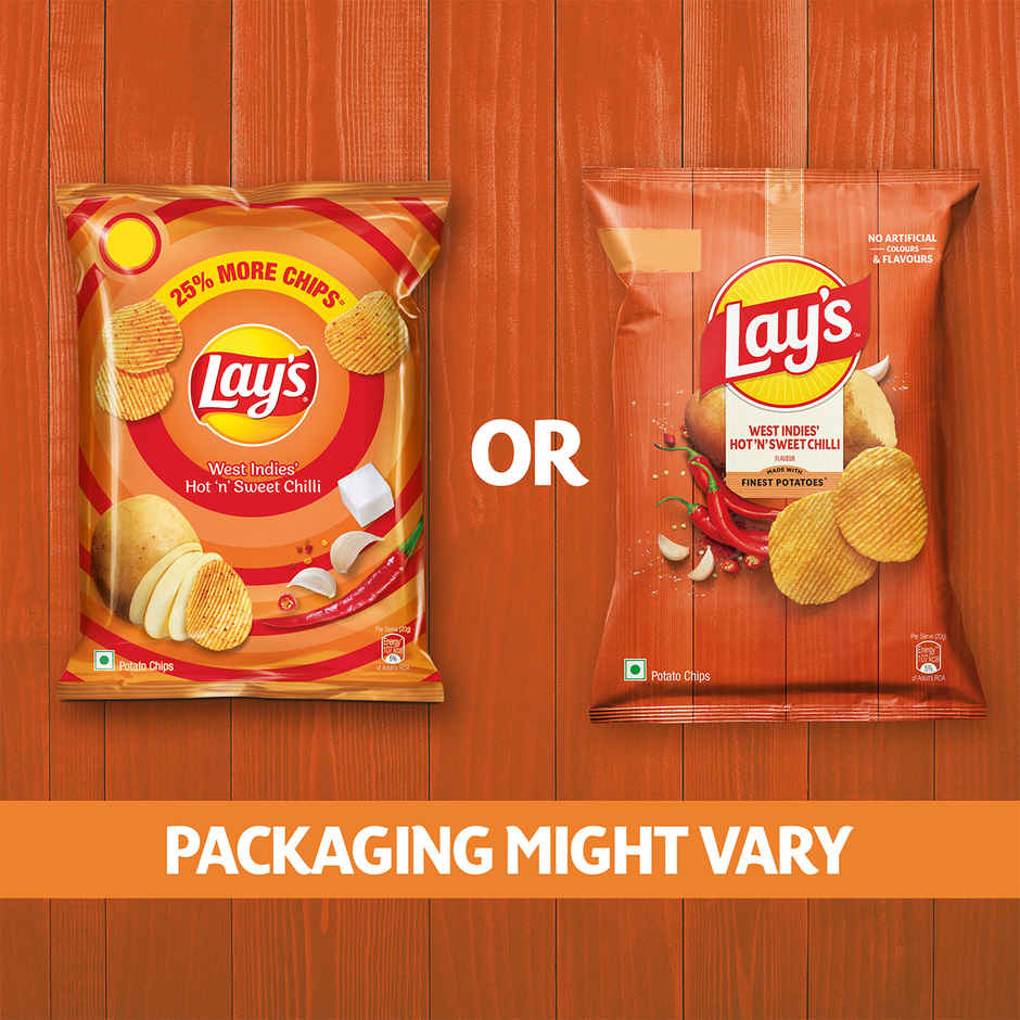 Lay's West Indies Hot 'n' Sweet Chilli Potato Chips Combo 