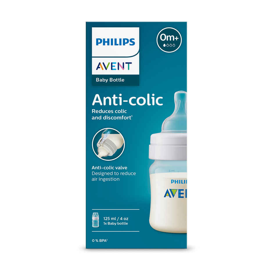Philips Avent Anti-Colic Baby Feeding Bottles | 4oz/125ml | SCY100/10