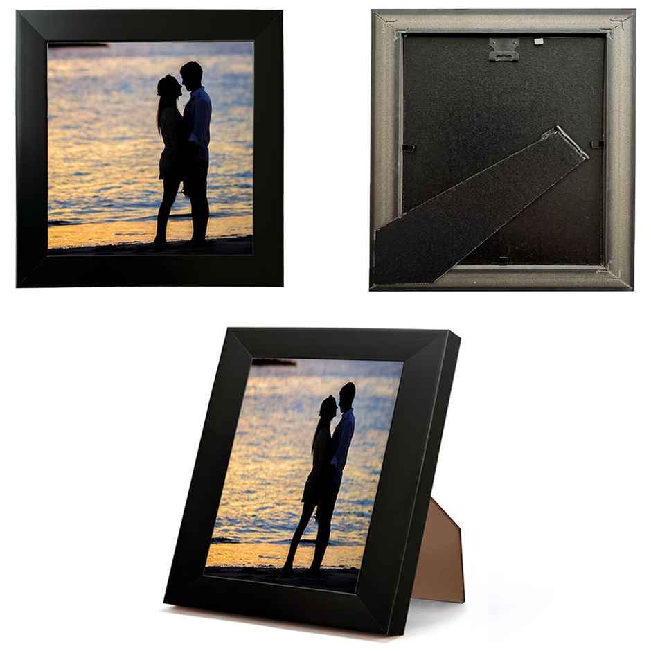 Art Street Synthetic Table/Wall Photo Frame for Home Decor | Table Top | 8 Inchx8 Inch | Black
