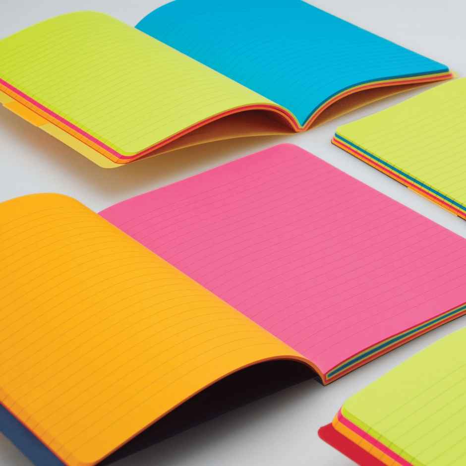myPAPERCLIP A5 Notebook | Play Series | Black | Colored Paper
