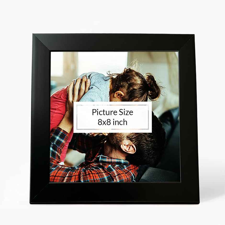 Art Street Synthetic Table/Wall Photo Frame for Home Decor | Table Top | 8 Inchx8 Inch | Black