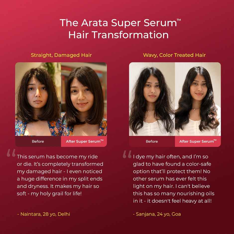 Arata Damage Defence Super Serum for Frizz Control