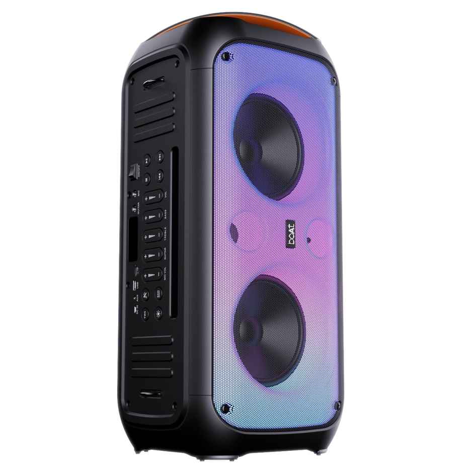 boAt Partypal 300 Speaker with 120 W Signature Sound, 6 hrs Playtime,Built-in Mic(Premium Black)