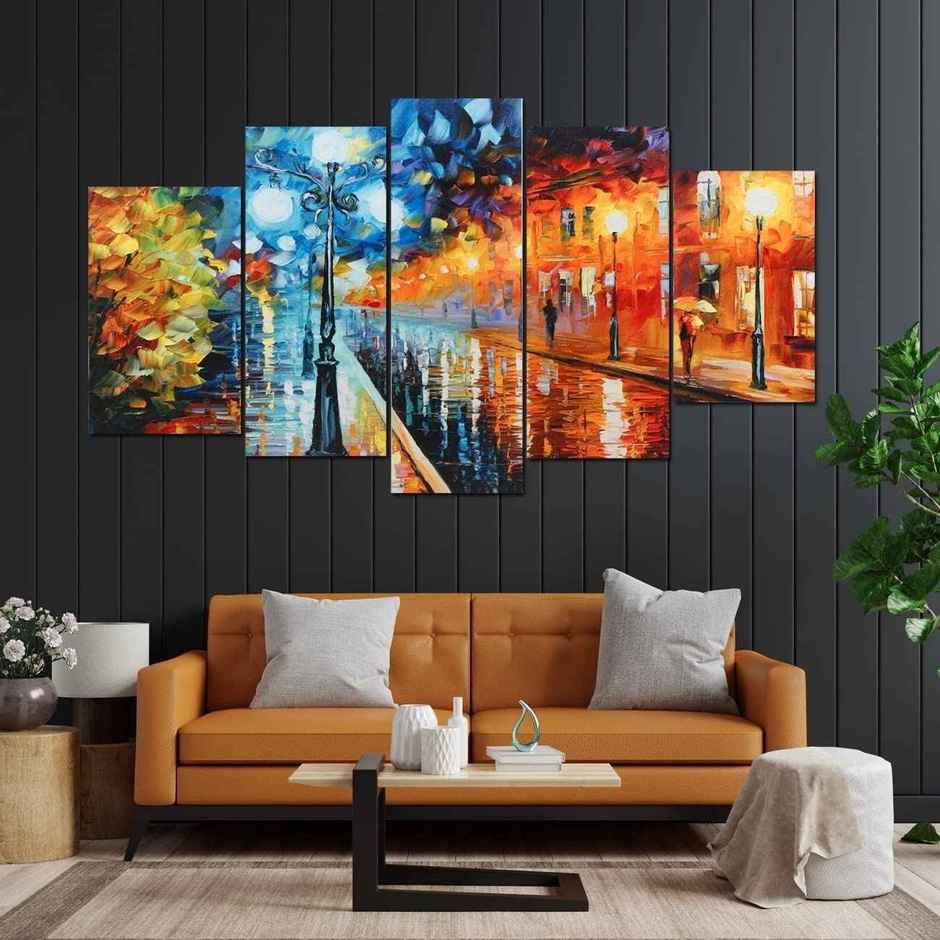 Perpetual Modern Art Wall Decor | Framed Paintings Set | UV Textured