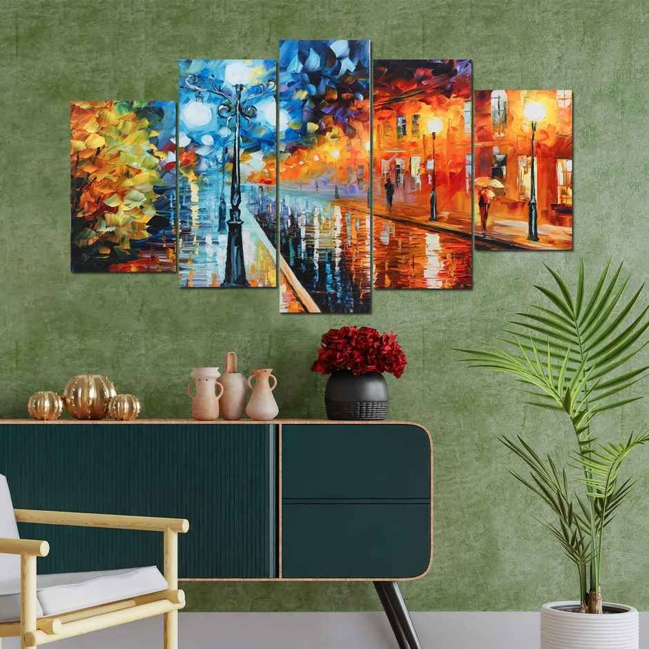 Perpetual Modern Art Wall Decor | Framed Paintings Set | UV Textured