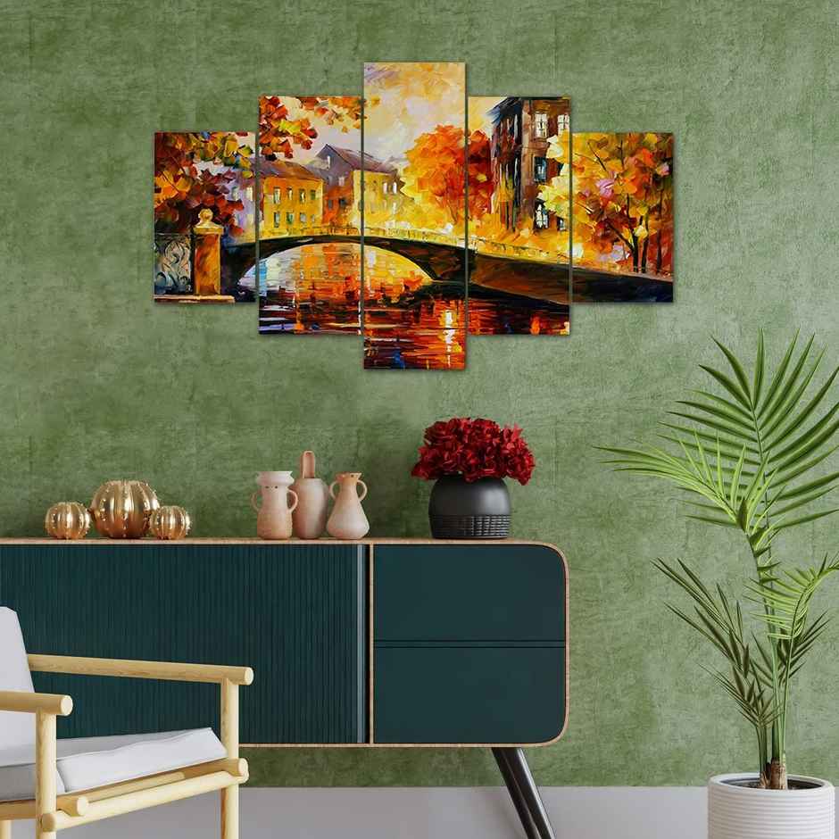 Perpetual Modern Art Wall Decor | Framed Paintings Set | UV Textured