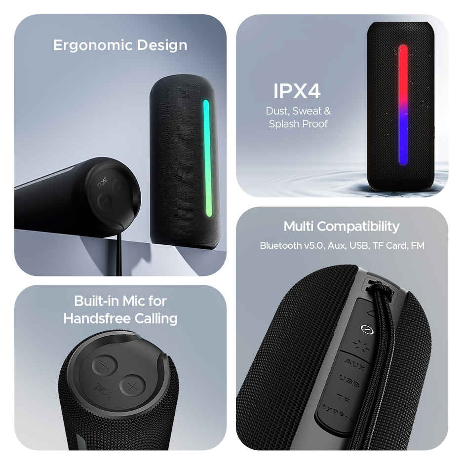 boAt Stone Spinx Pro Bluetooth Speaker with 20 W RMS Sound, Up to 8 hrs of Playtime(Tropical Blue)