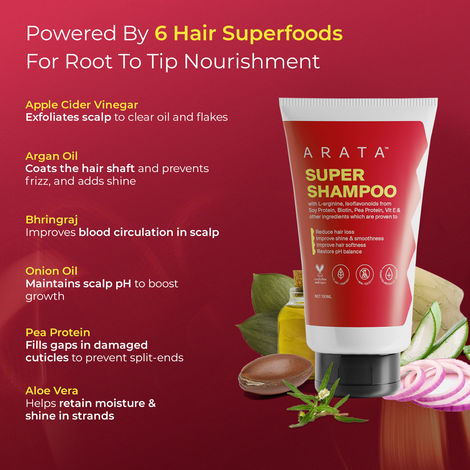 Arata Super Shampoo For Hair Fall Control