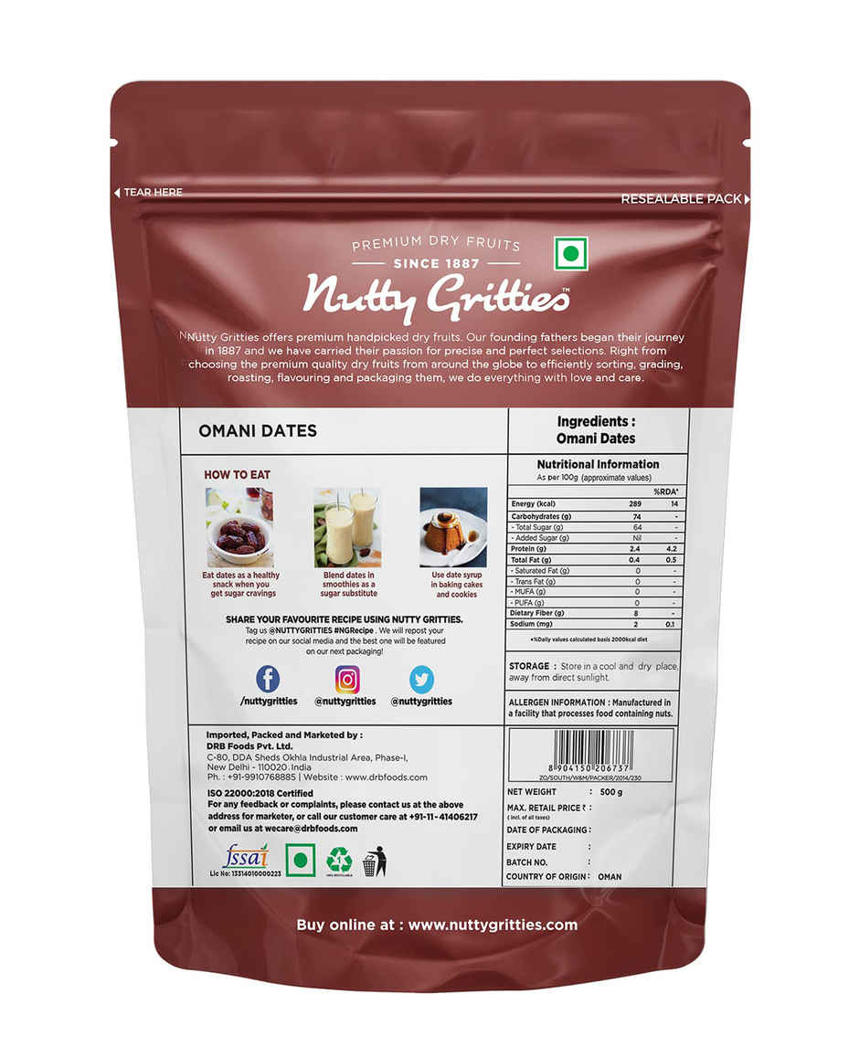 Nutty Gritties Omani Dates