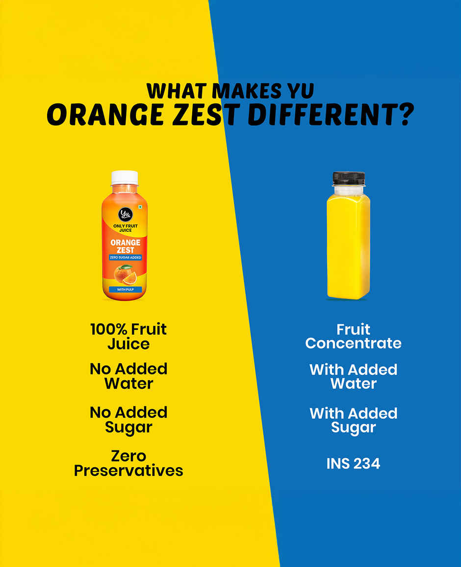 Yu Orange Juice with Pulp - Only Fruit Juice
