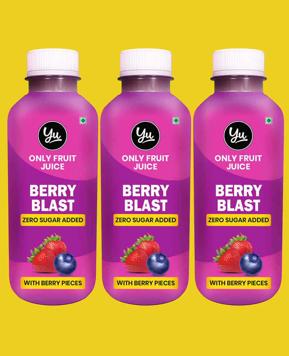 Yu Berry Blast with Berry Pieces - Only Fruit Juice