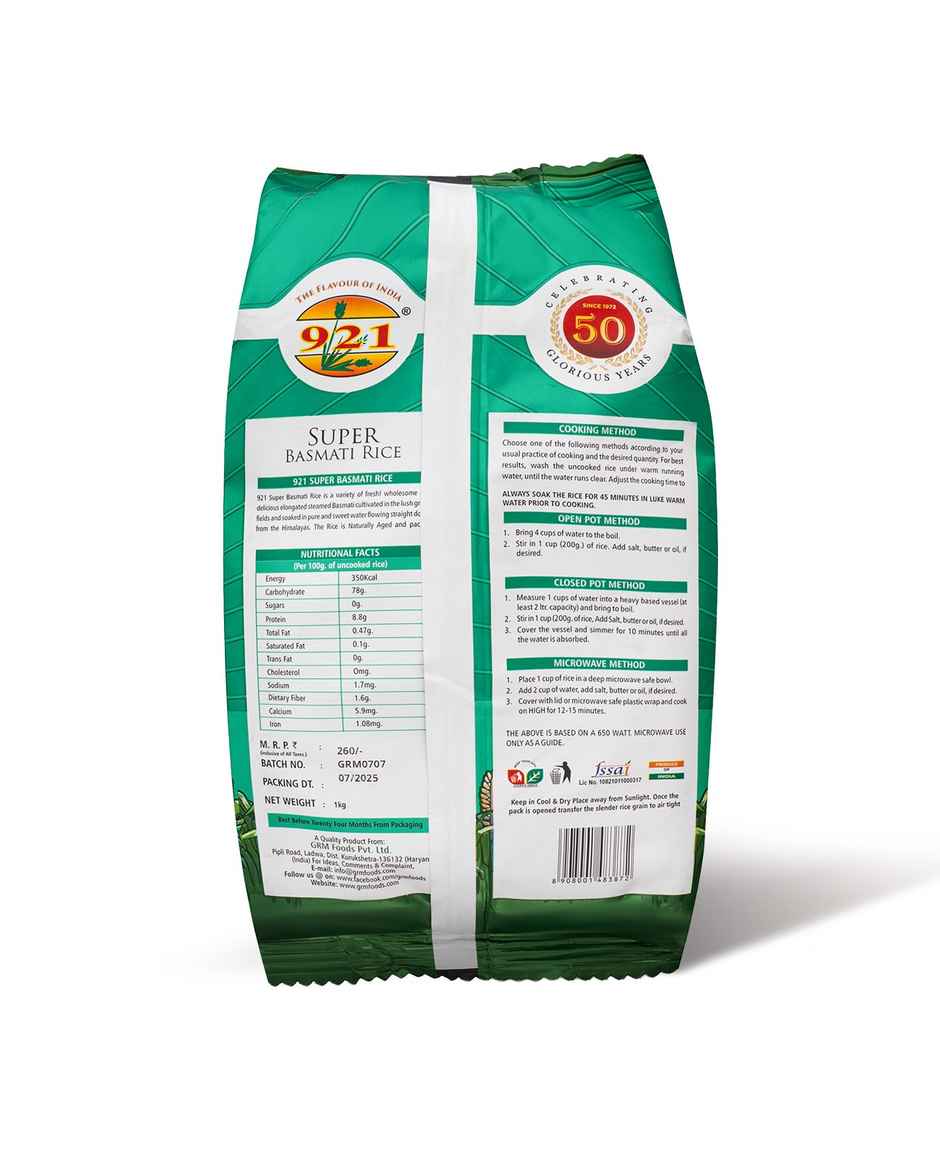 921 Extra Long Grain Super Basmati Rice