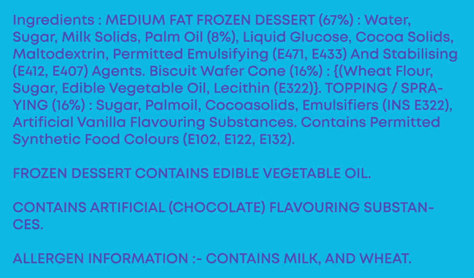 Vadilal Mumbai Volcano Chocolate Cone