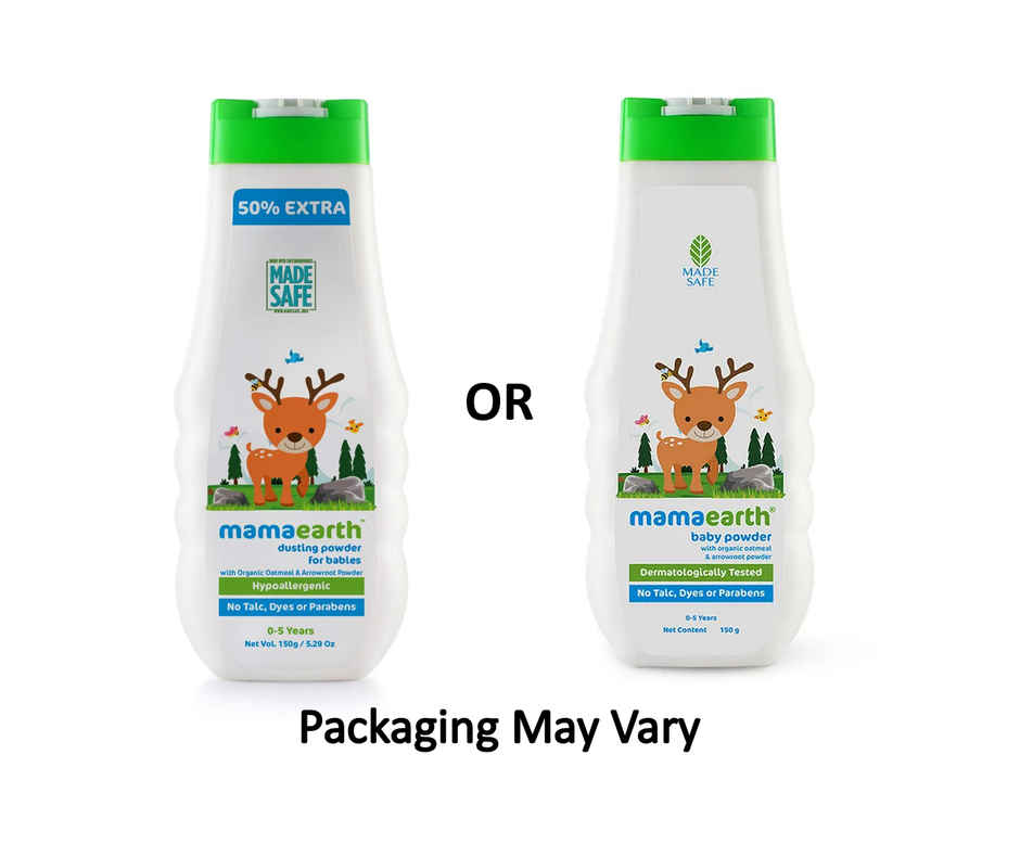 Mamaearth Dusting Powder With Organic Oatmeal & Arrowroot Powder