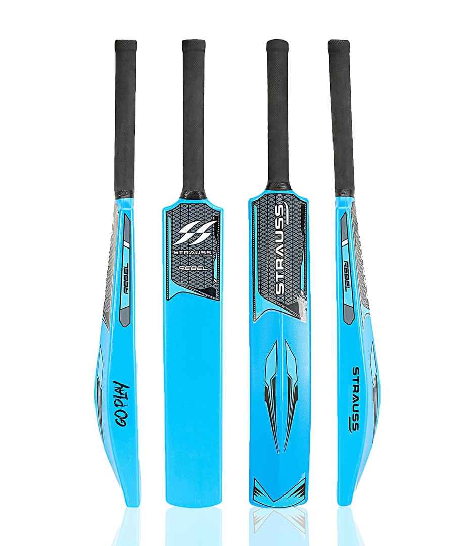 Strauss Plastic Cricket Bat Size 8, (Blue)