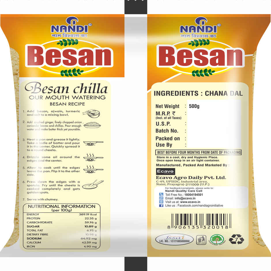 Nandi Besan Chana Dal Gram Flour