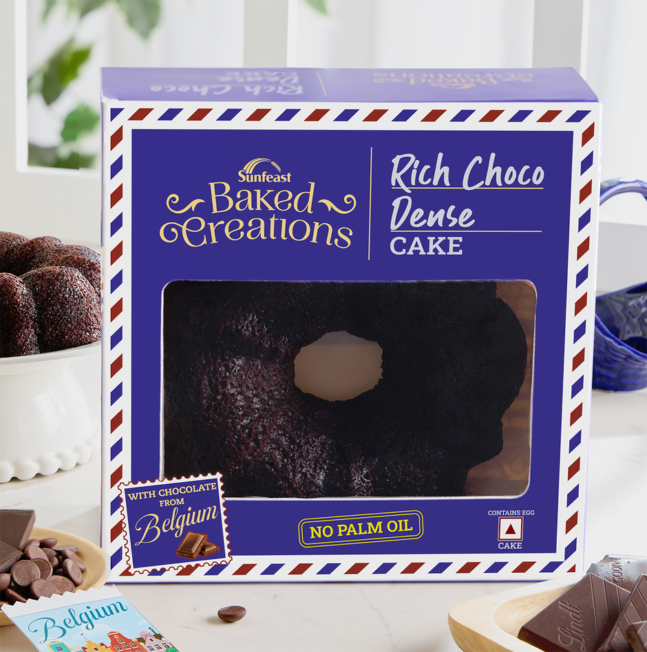 Rich Choco Dense Bundt Cake by Sunfeast Baked Creation