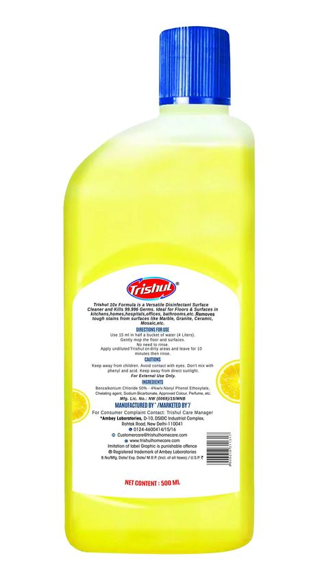 Trishul Lemon Disinfectant Floor Cleaner