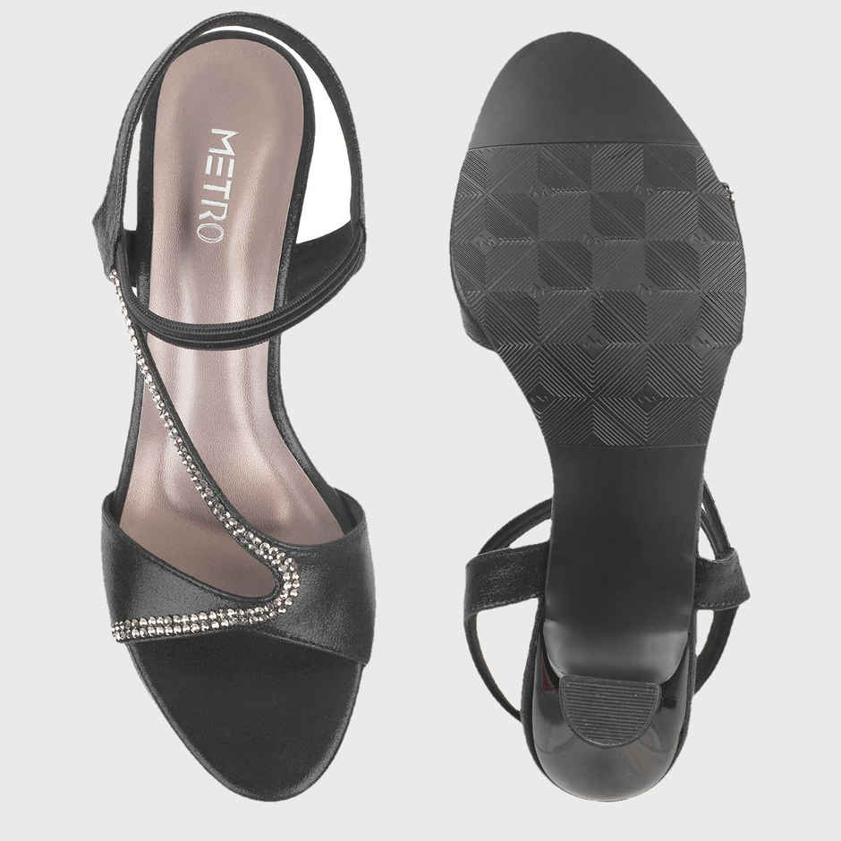 Metro Women Black Color Sandal - Ethnic | Size UK 6 | 35-4916