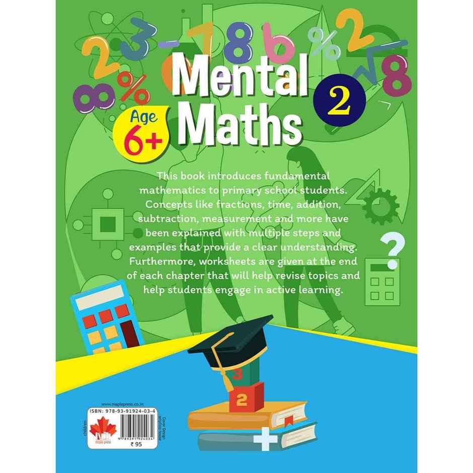 Mental Maths - Mathematics Activity Book 2 for Class 2+, Age 6+ Years