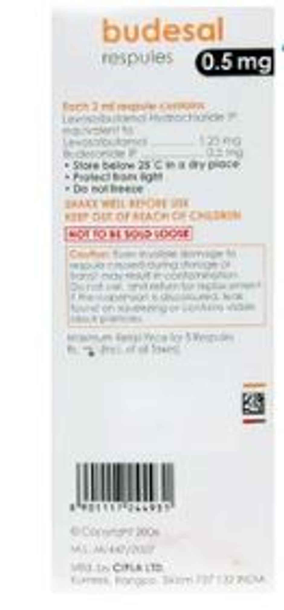 Budesal 0.5mg Respule