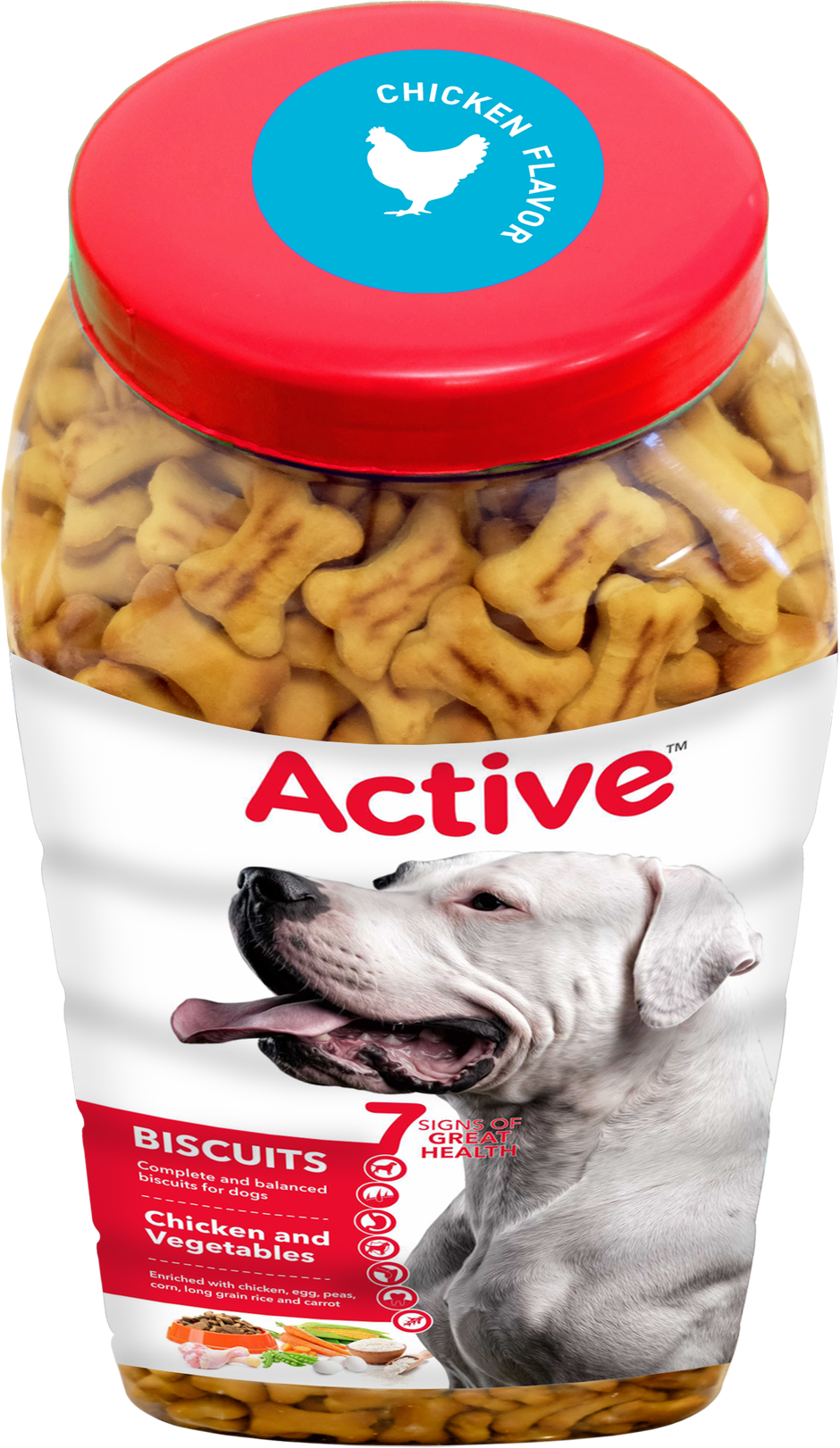Active Chicken Flavour Biscuits Dog Treat (Buy 1 Get 1 Free)