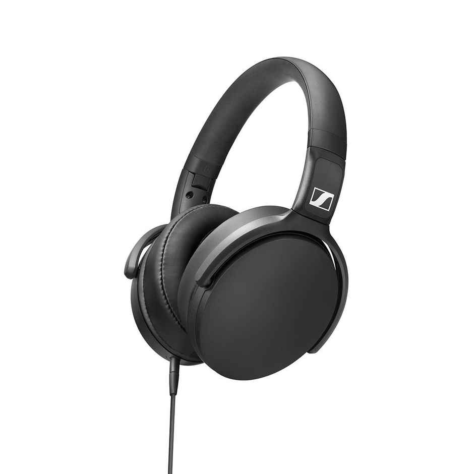 Sennheiser HD 400s Wired Over The Ear Headphone with Mic- Black, Designed In Germany, 2 Yr Warranty