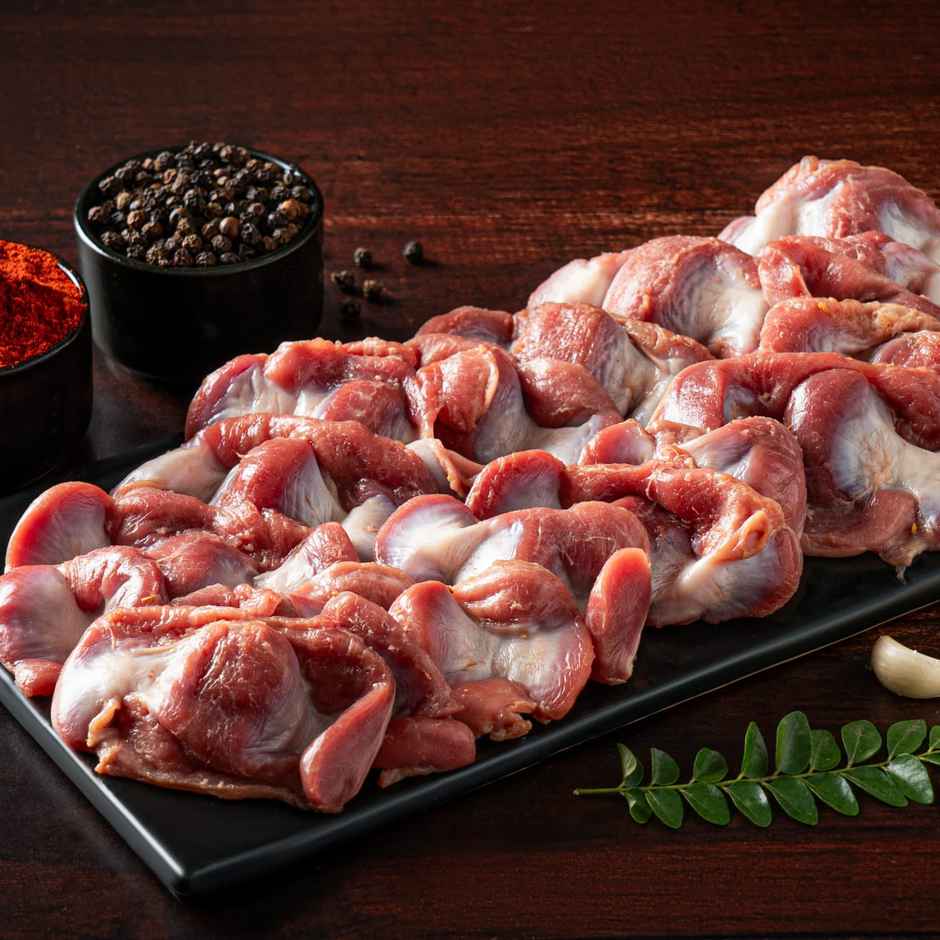 Relish Chicken Gizzard | Energy - 114 kcal | Protein - 16 g / 100 g