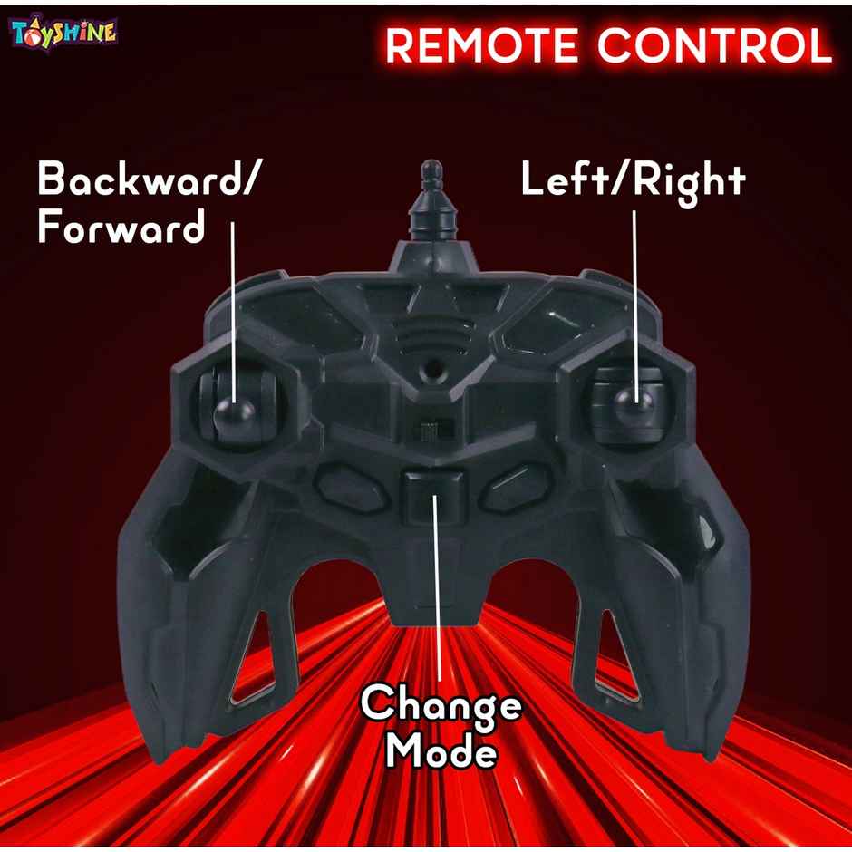 Toyshine 1:16 Scale Rc Double-Sided Rotating Car With Vacuum Tires and Rechargeable | Red