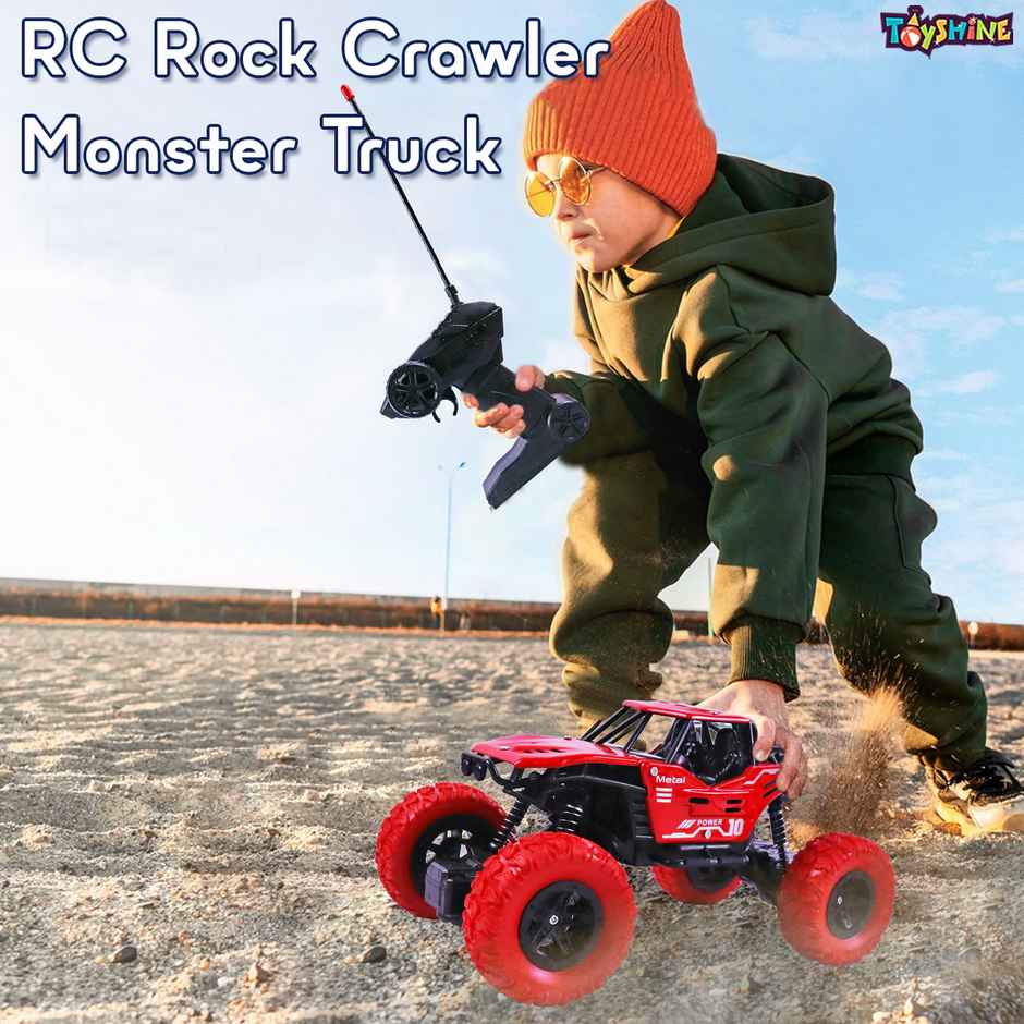 Toyshine 1:16 Scale 27Mhz Smoke Rock Crawler Monster Rc Truck - Assorted