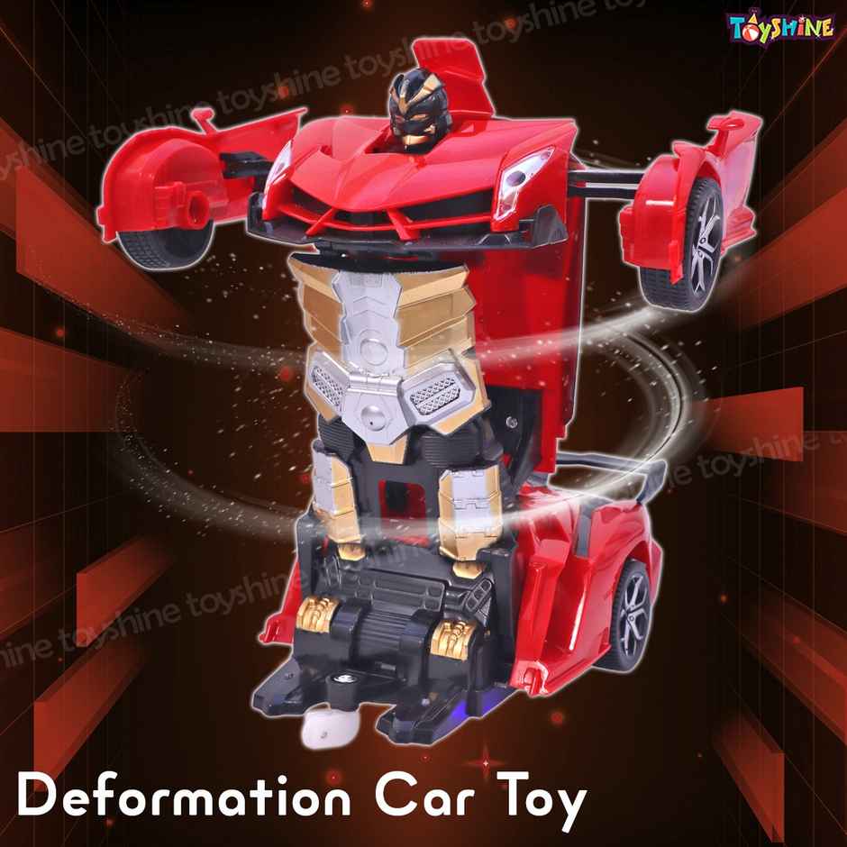 Toyshine 1:18 Remote Control Car to Robot, Transforming Toy for Boys & Girls