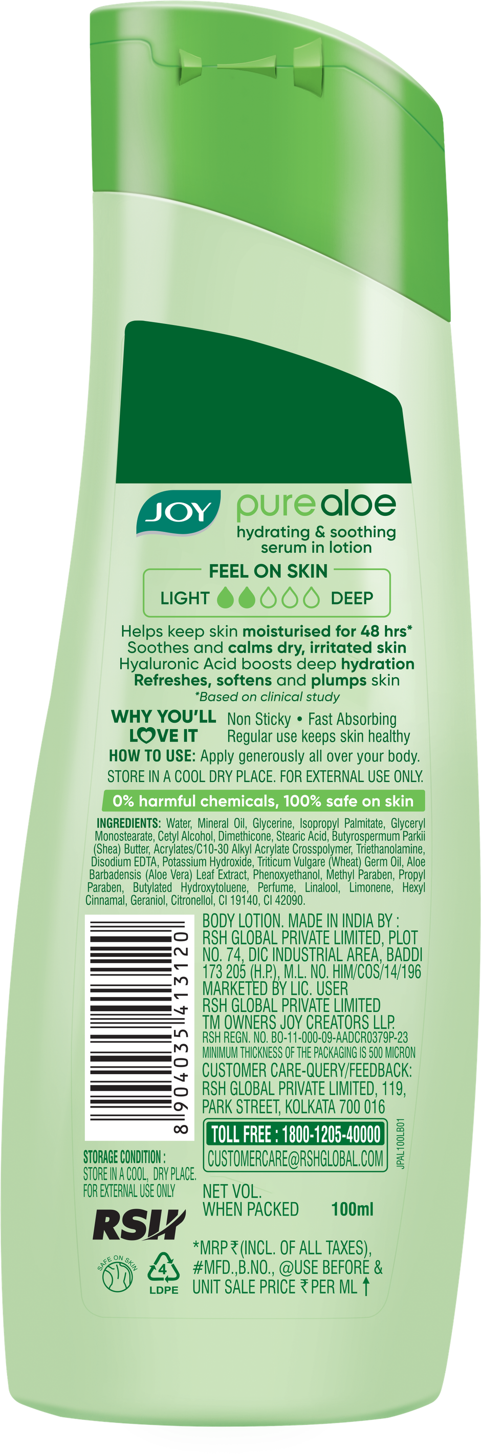 Joy Pure Aloe Light Lotion