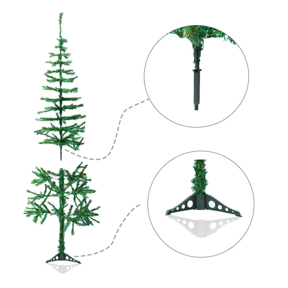Artificial Christmas Tree | 6 ft Tall | Ideal for Home, Office & Party Decor | Picfest