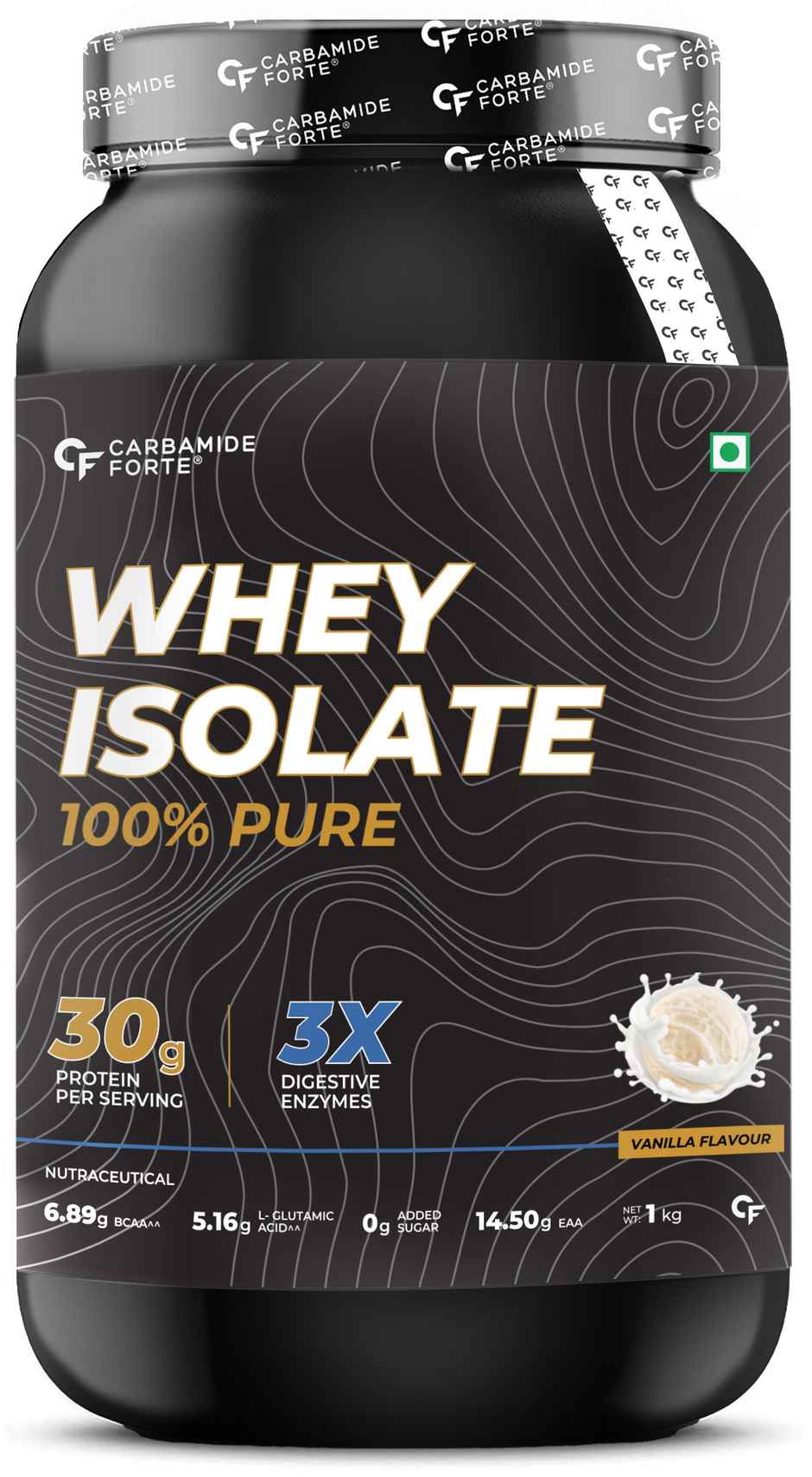 Carbamide Forte Whey Protein Isolate Absolutely Pure Protein Powder Vanilla Flavour