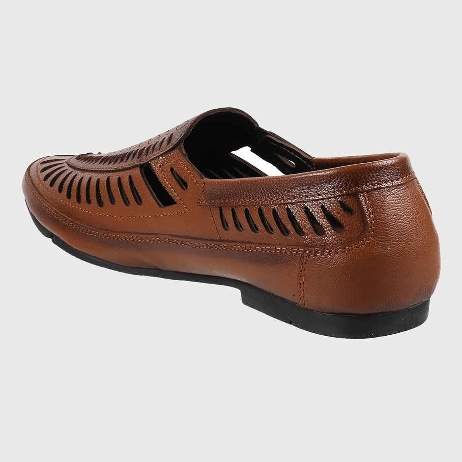 Mochi Men Tan Color Mojaris - Ethnic | Size UK 7 | 18-244