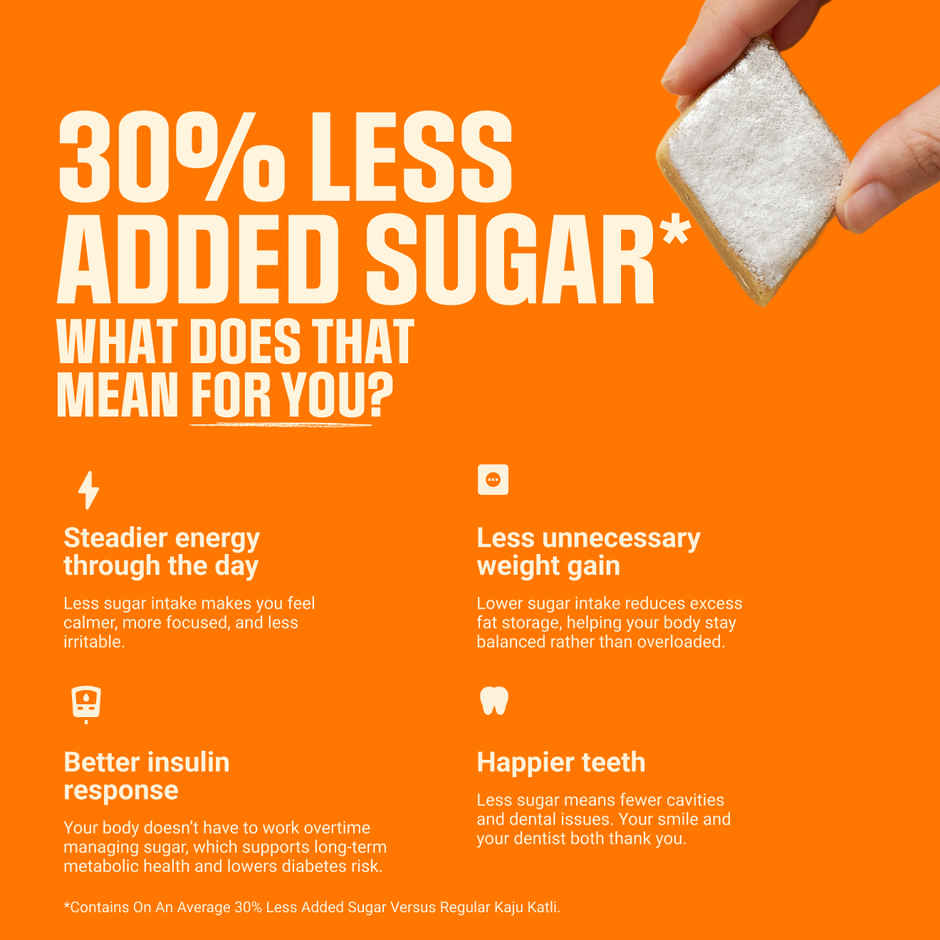 Wholicious Silken Kaju Katli | Low Sugar | Kaju Barfi | Made with Konkani Cashews | Veg Silver Foil