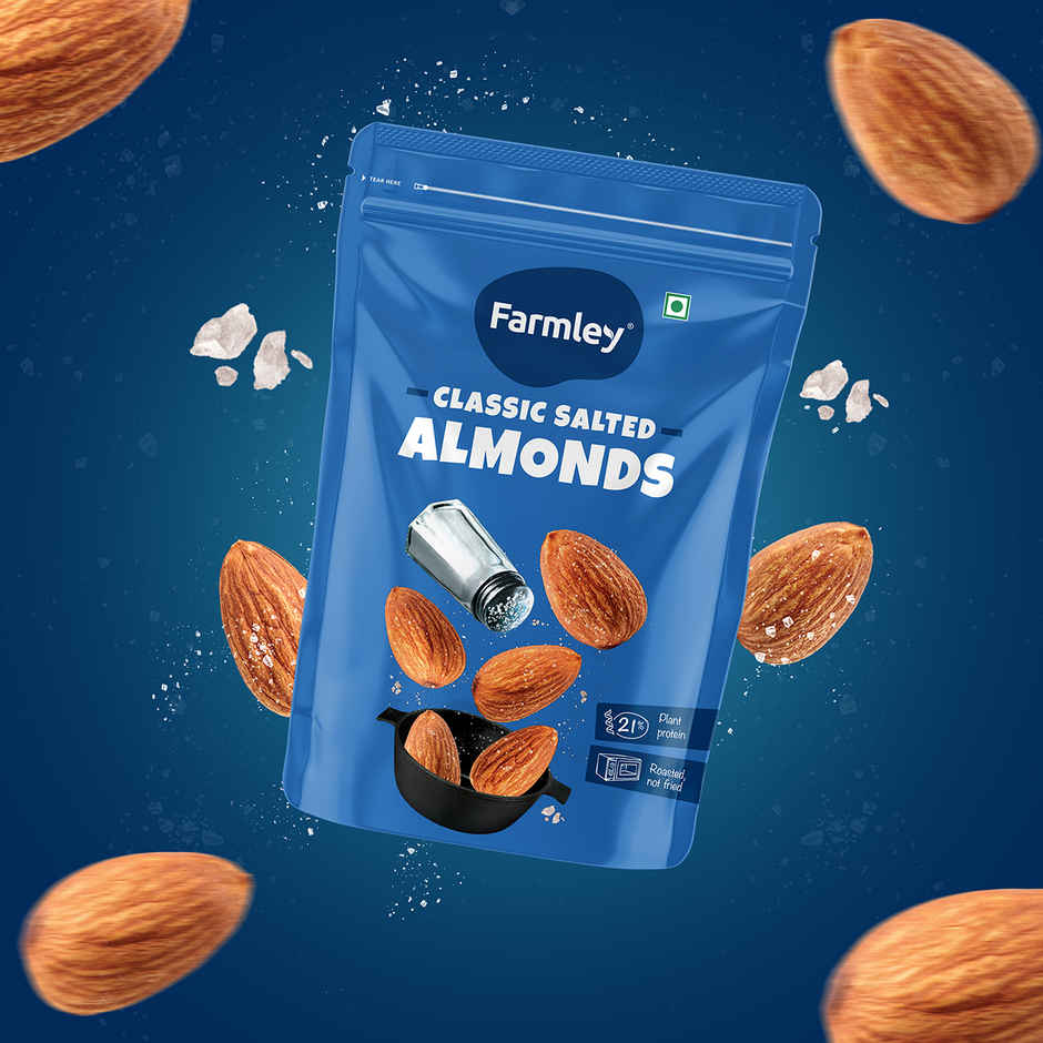 Farmley Classic Salted Roasted Almonds (Badam) Combo  