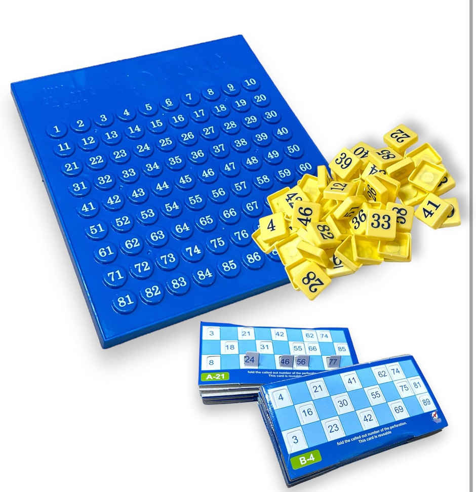 Fablue Traders Housie Game Set | Tambola Educational & Learning Board Game | 48 Cards | 8+ years