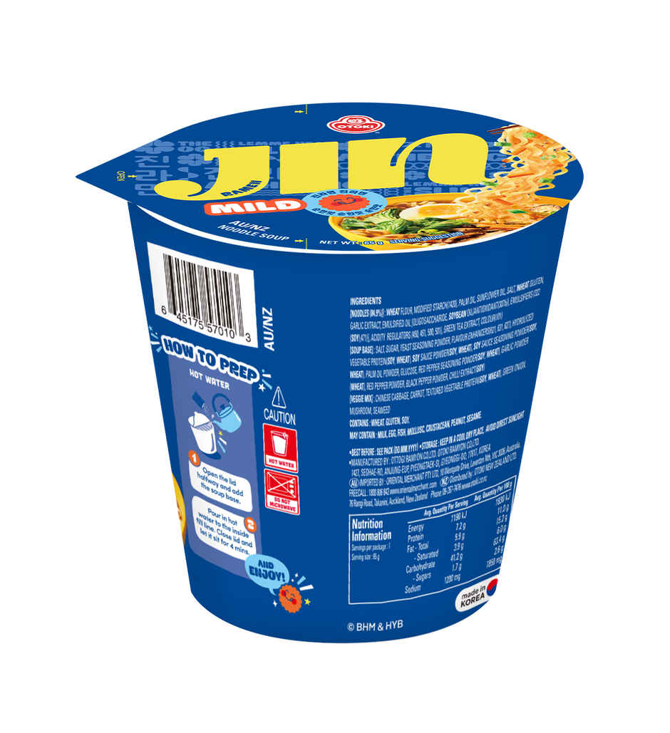 OTOKI Jin Ramen Mild Flavor Noodle Single Cup