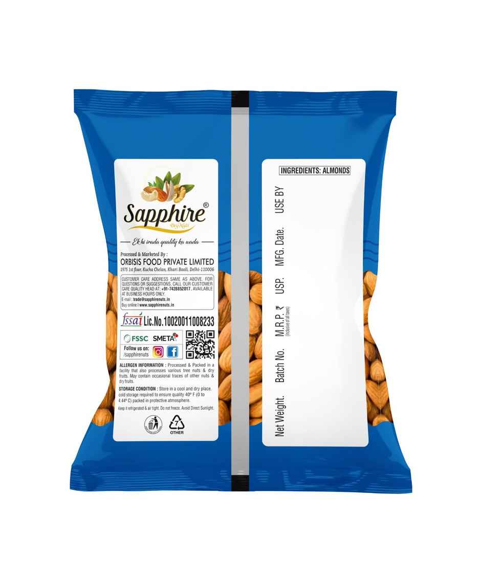 Sapphire Dry Nuts Healthy & Natural Almonds