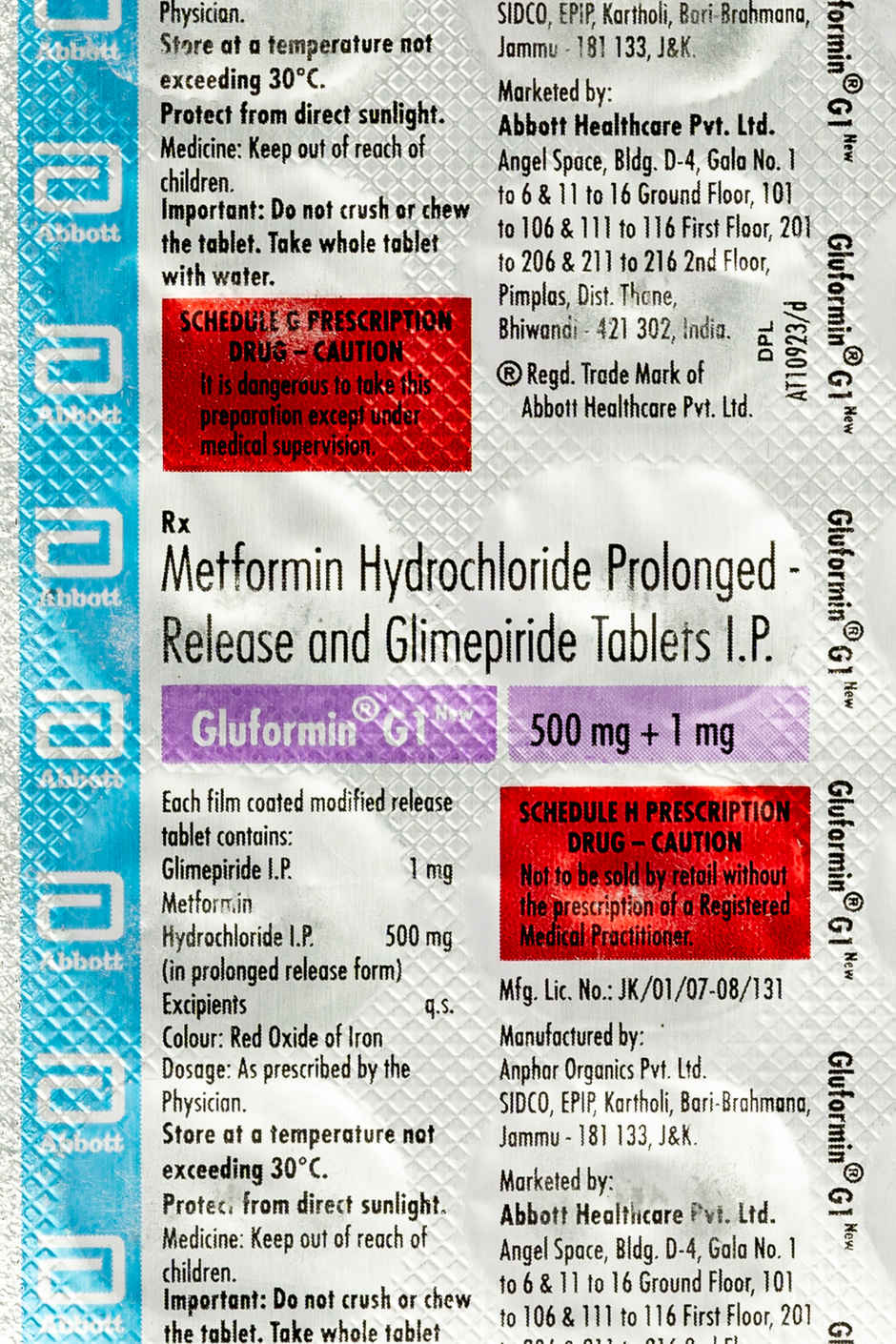 Gluformin G1 New Tablet PR
