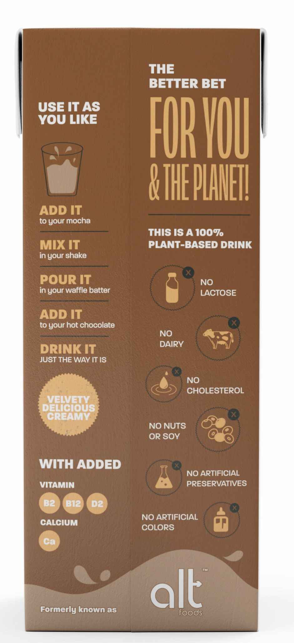 Better Bet Plant Based Milk (made with millets)-Chocolate
