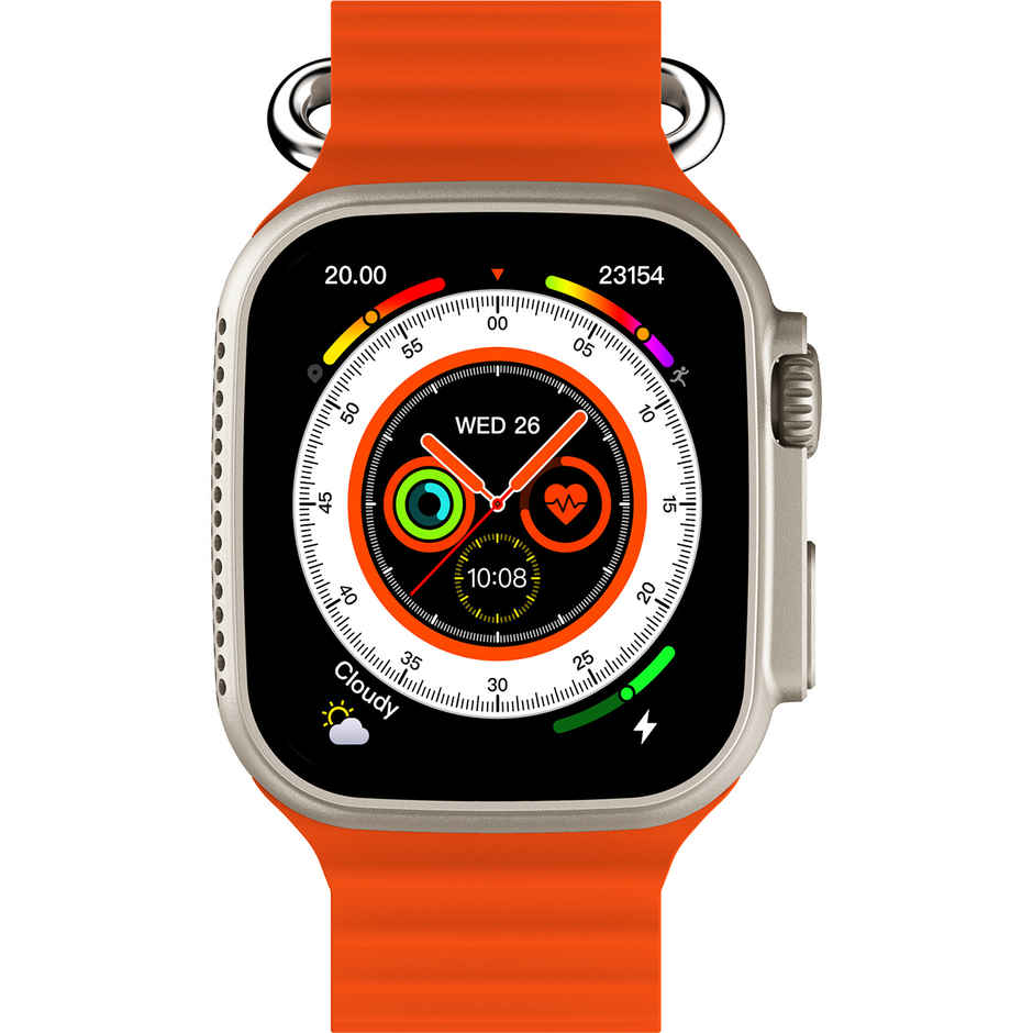 Fire-Boltt Warrior Smartwatch | 1.96" AMOLED Display | BT Calling - Orange