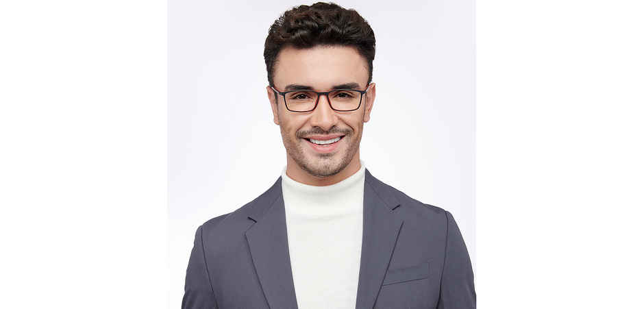 Lenskart Blu Unisex Solid Plastic Computer Glasses | Red - M