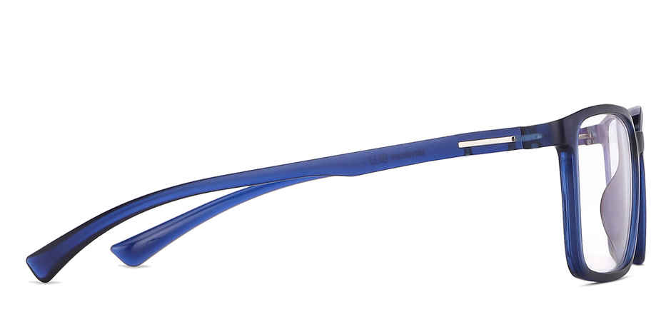 Lenskart Blu Unisex Block Print TR90 Computer Glasses | Blue - L