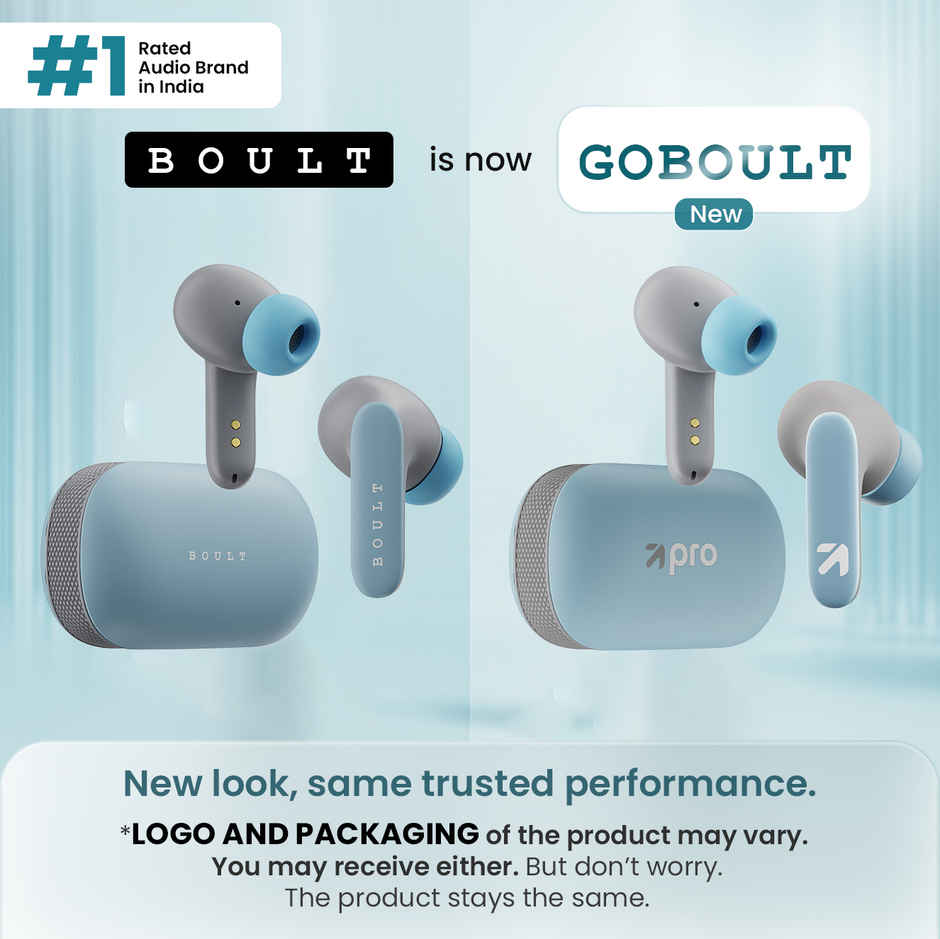 GOBOULT Y1 Pro TWS Earbuds with 4 Mic ENC, 60Hrs Battery, Fast Charging, 5.3v Bluetooth - Powder Blue