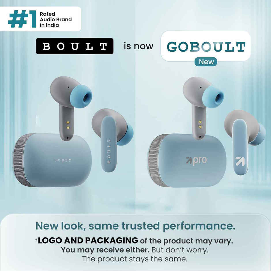 GOBOULT (Formerly Boult) Y1 Pro with Zen Quad Mic ENC 60H Battery Fast Charging | Blue