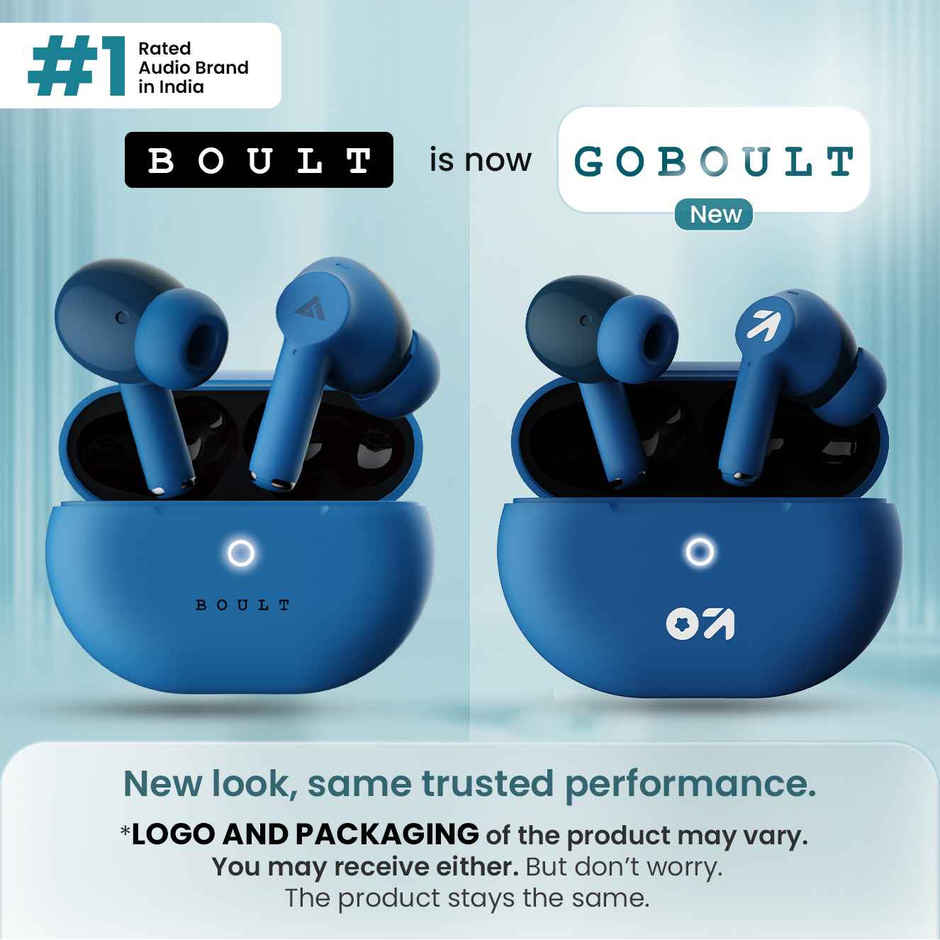 GOBOULT (Formerly Boult) W40 with Quad Mic ENC, 48H Battery Life | True Wireless | Denim Blue