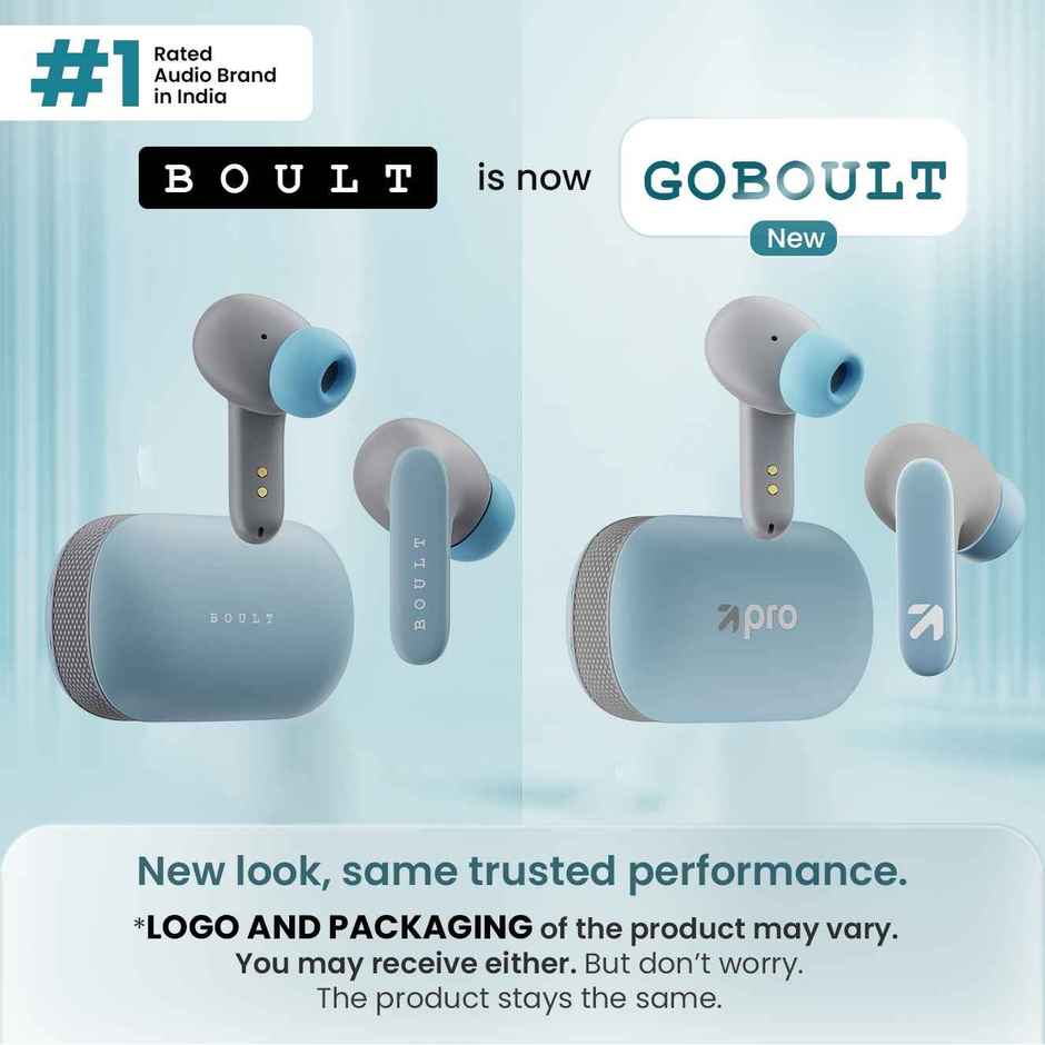GOBOULT Y1 Pro with Zen Quad Mic ENC 60Hrs Battery Fast Charging - Blue